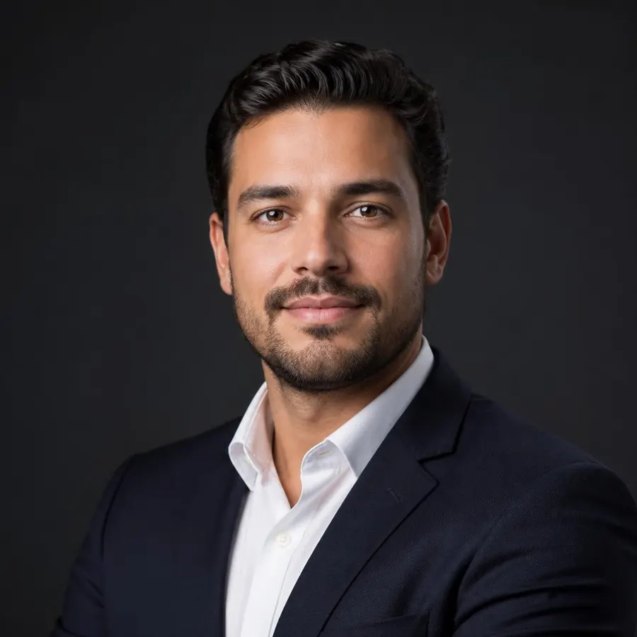 Foto de perfil corporativa gerada por IA